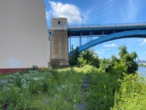 Future site of trail in the Strip District