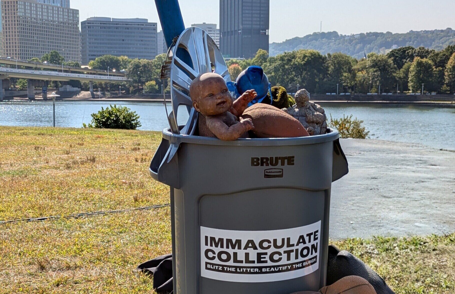 immaculate collection - photo of trash bin