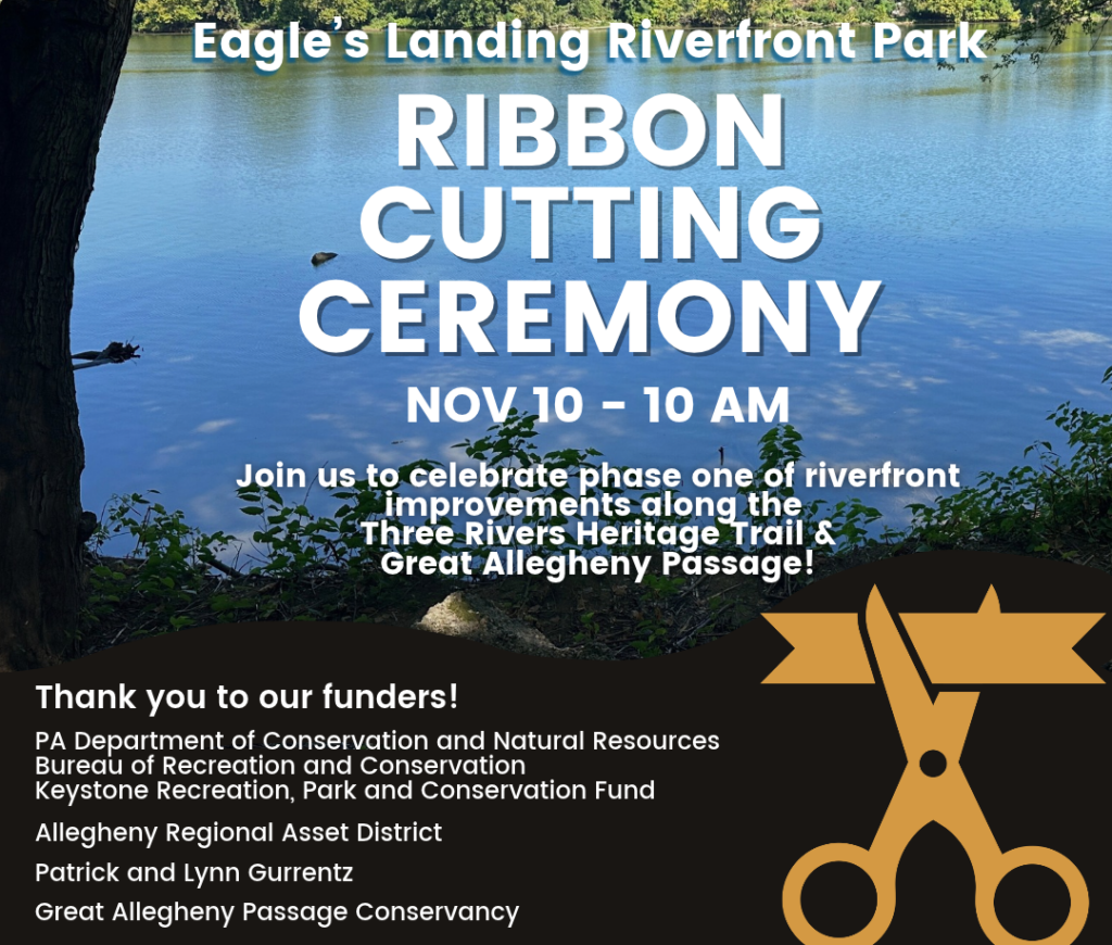 eagle's landing riverfront park ribbon cutting